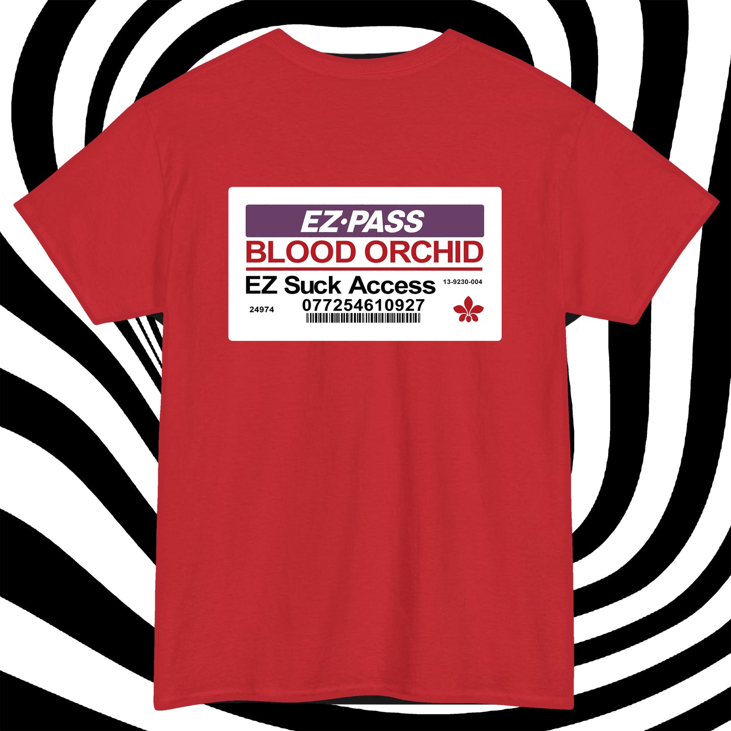 Unisex Heavy Cotton Tee - EZ Pass Blood Orchid Graphic Shirt