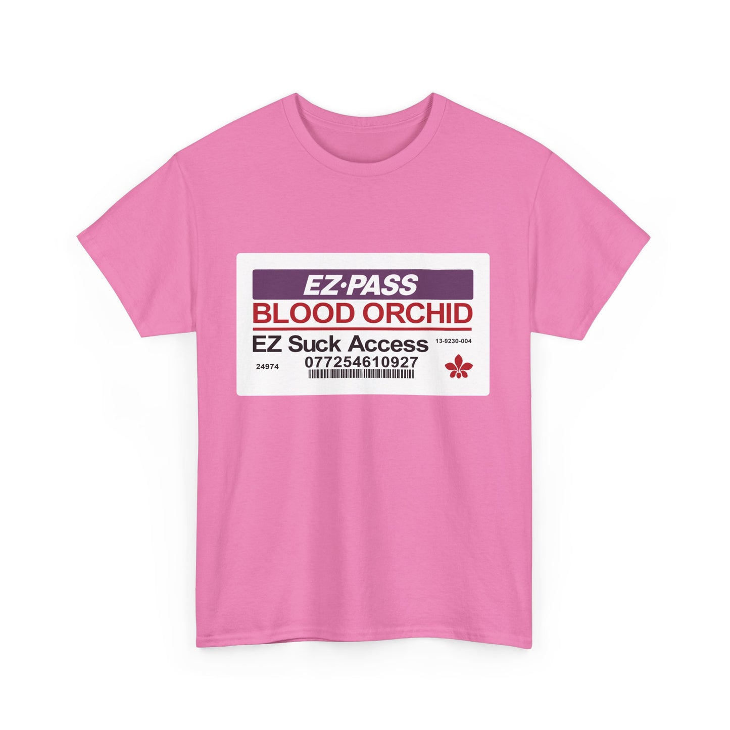 Unisex Heavy Cotton Tee - EZ Pass Blood Orchid Graphic Shirt
