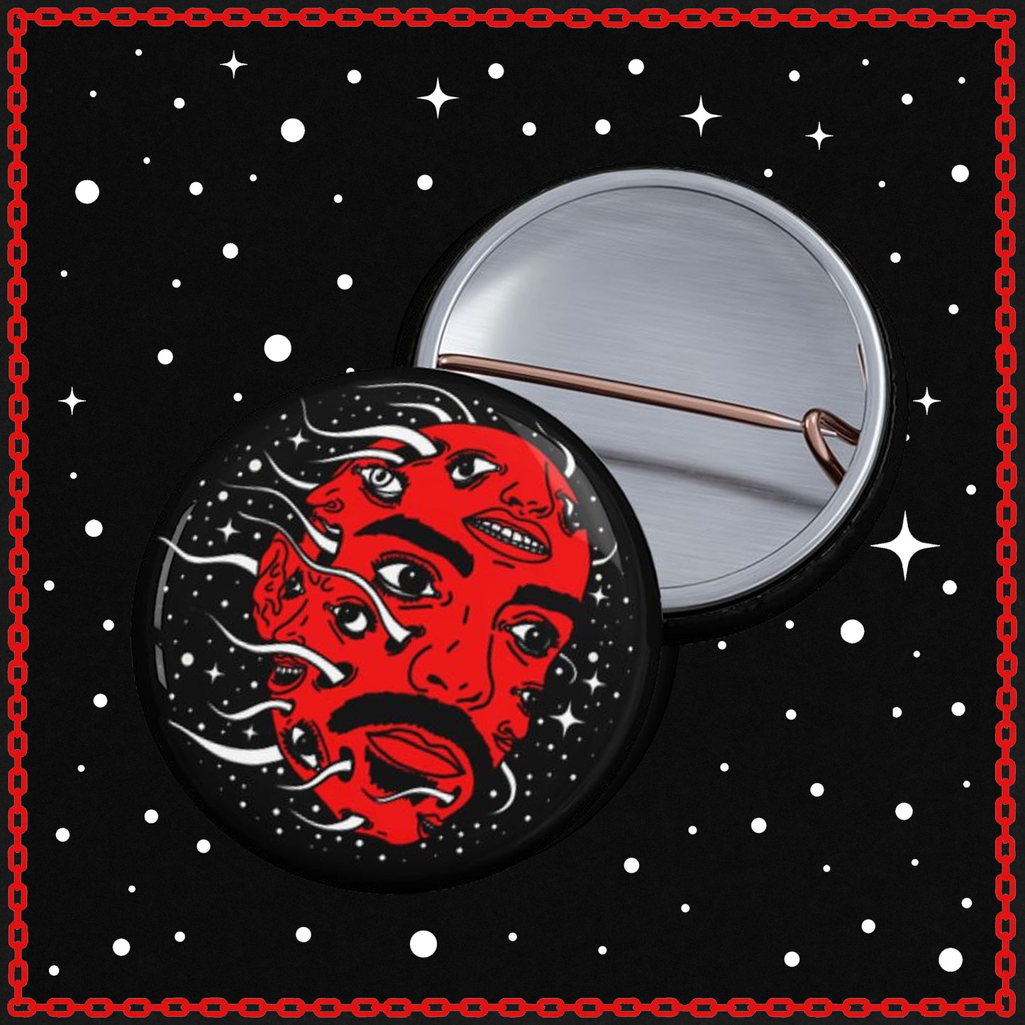 tentacle head pin